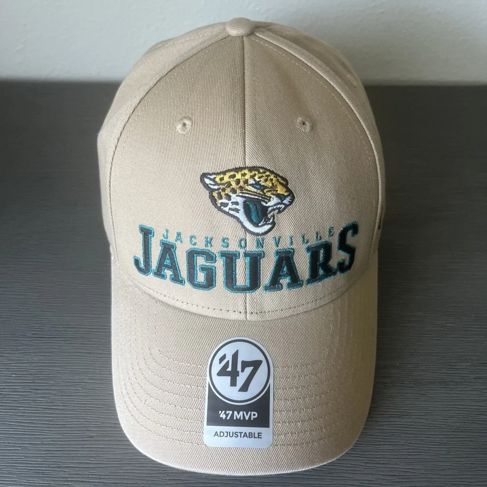 Jacksonville Jaguars 47 Brand MVP Strapback Khaki NWT